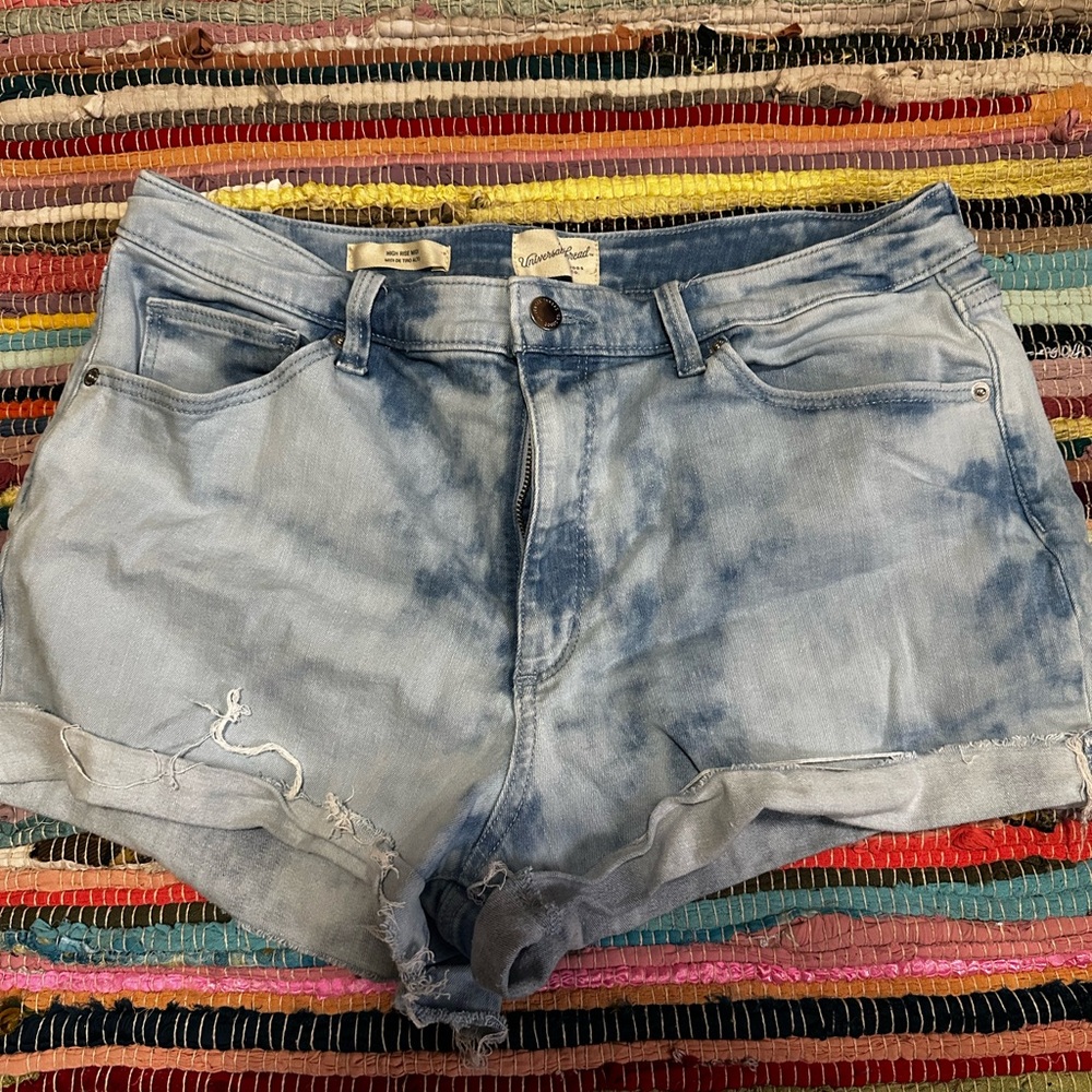 Universal Thread Light Blue Tie-Dye Jean Shorts